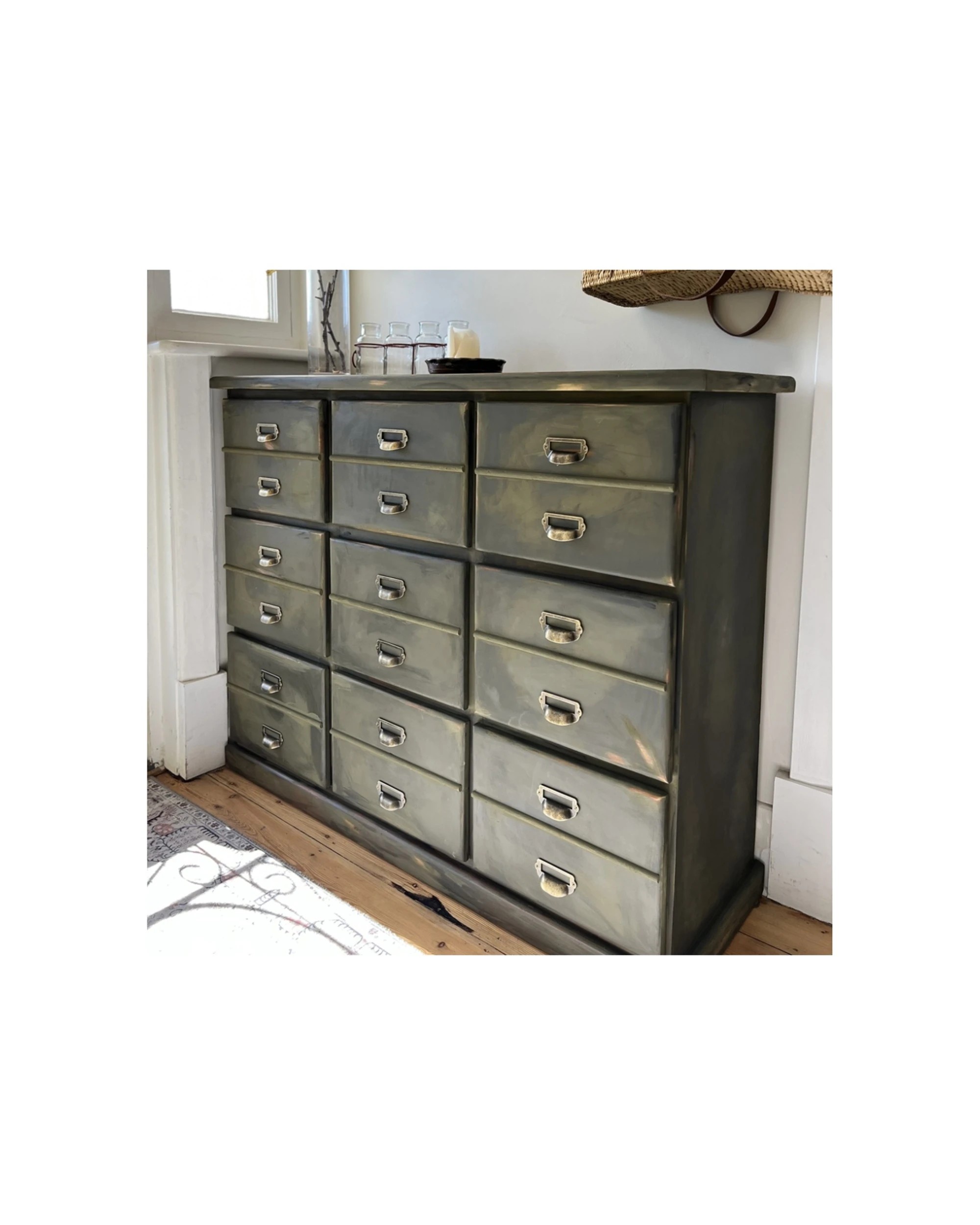 6 Mezzie+Frank Chalk Effect 0.5L Interior Water Based Furniture Paint Baggy Green - Green, 6 of 6