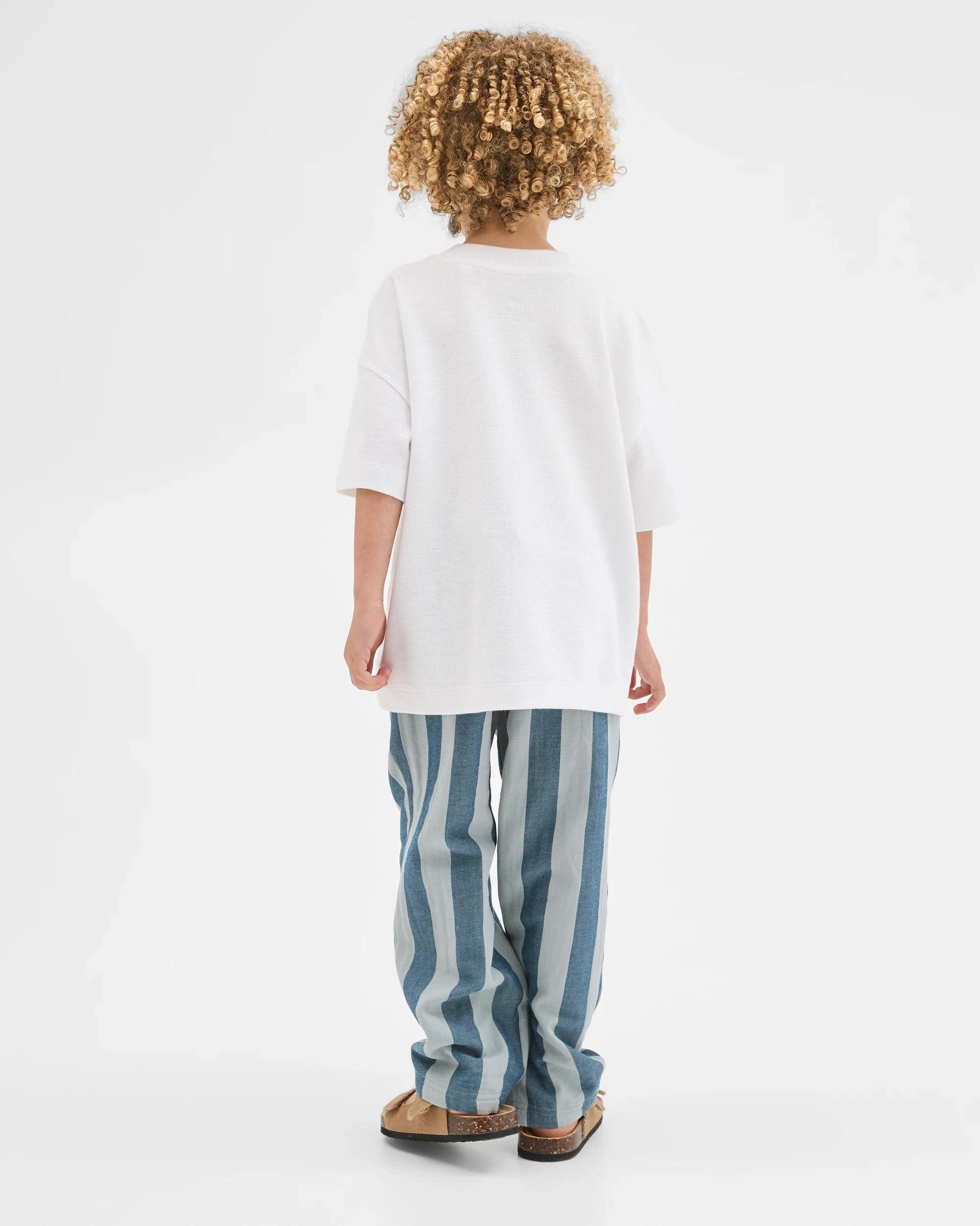 5 Target Kids Lightweight Woven Pull On Pants TEAL STRIPE, 5 of 7