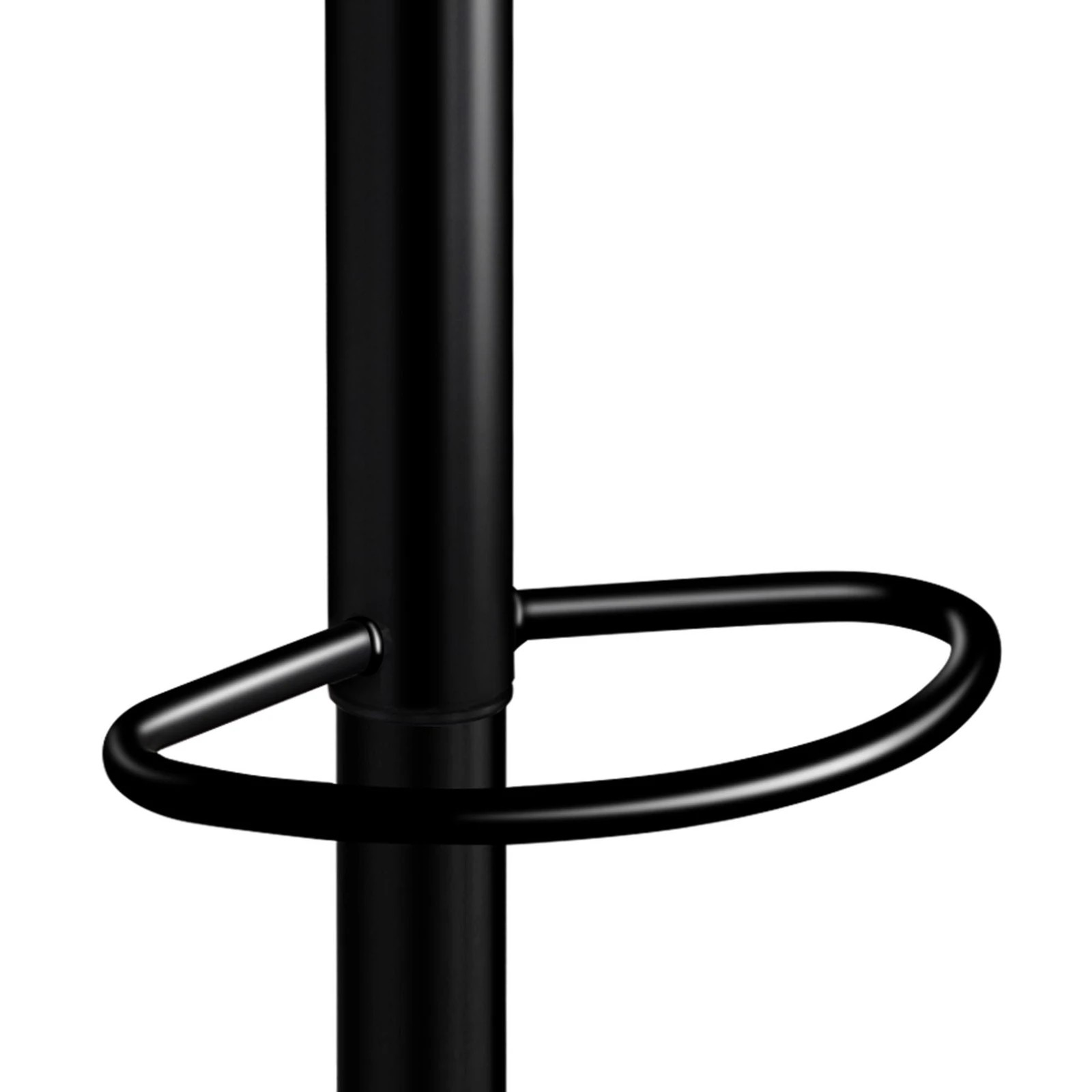 5 Alfordson 1x Bar Stool Kitchen Swivel Chair Wooden Leather Gas Lift - Black, 5 of 9