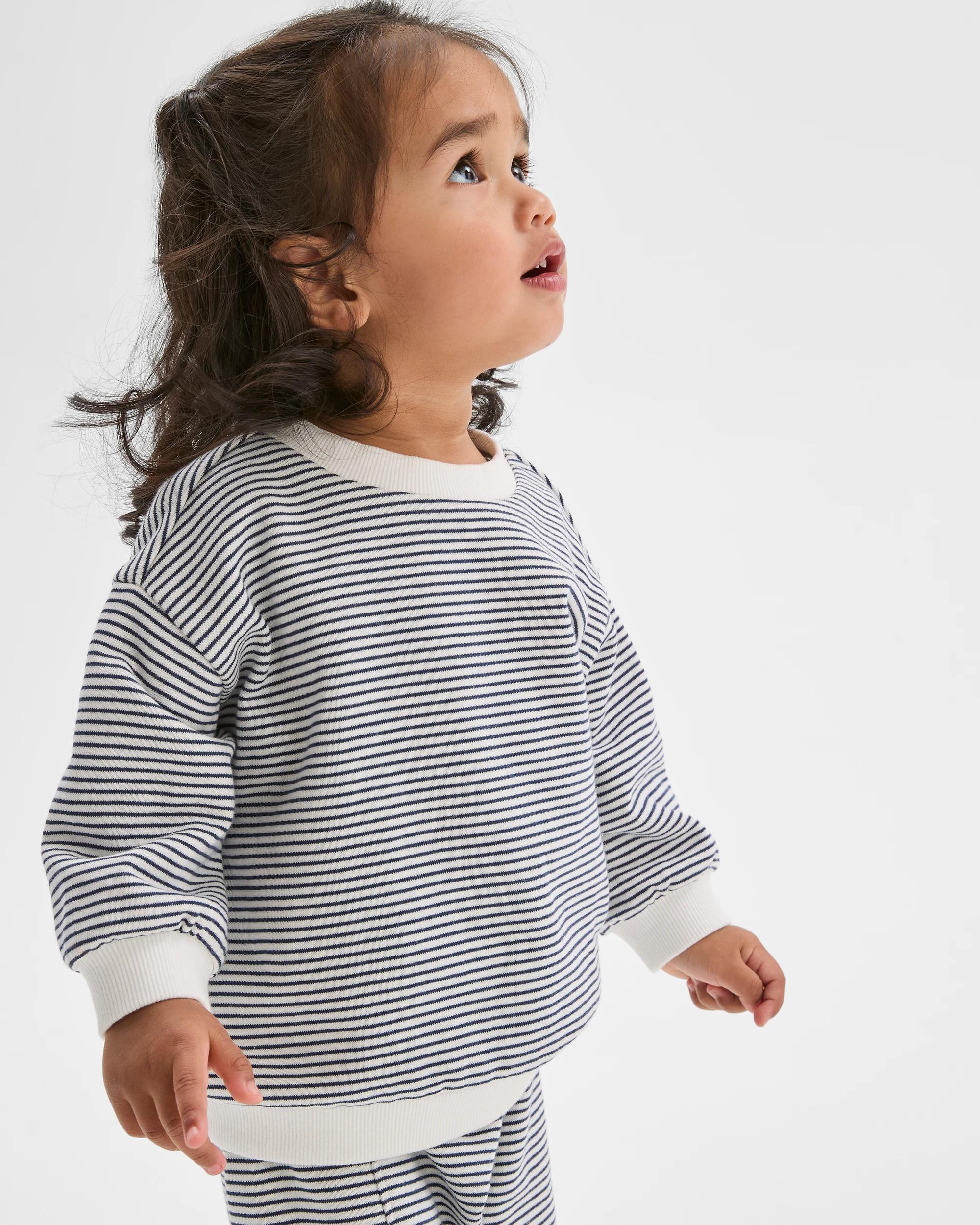 3 Target Baby Organic Cotton Striped Jumper BLACK/GARDENIA, 3 of 5