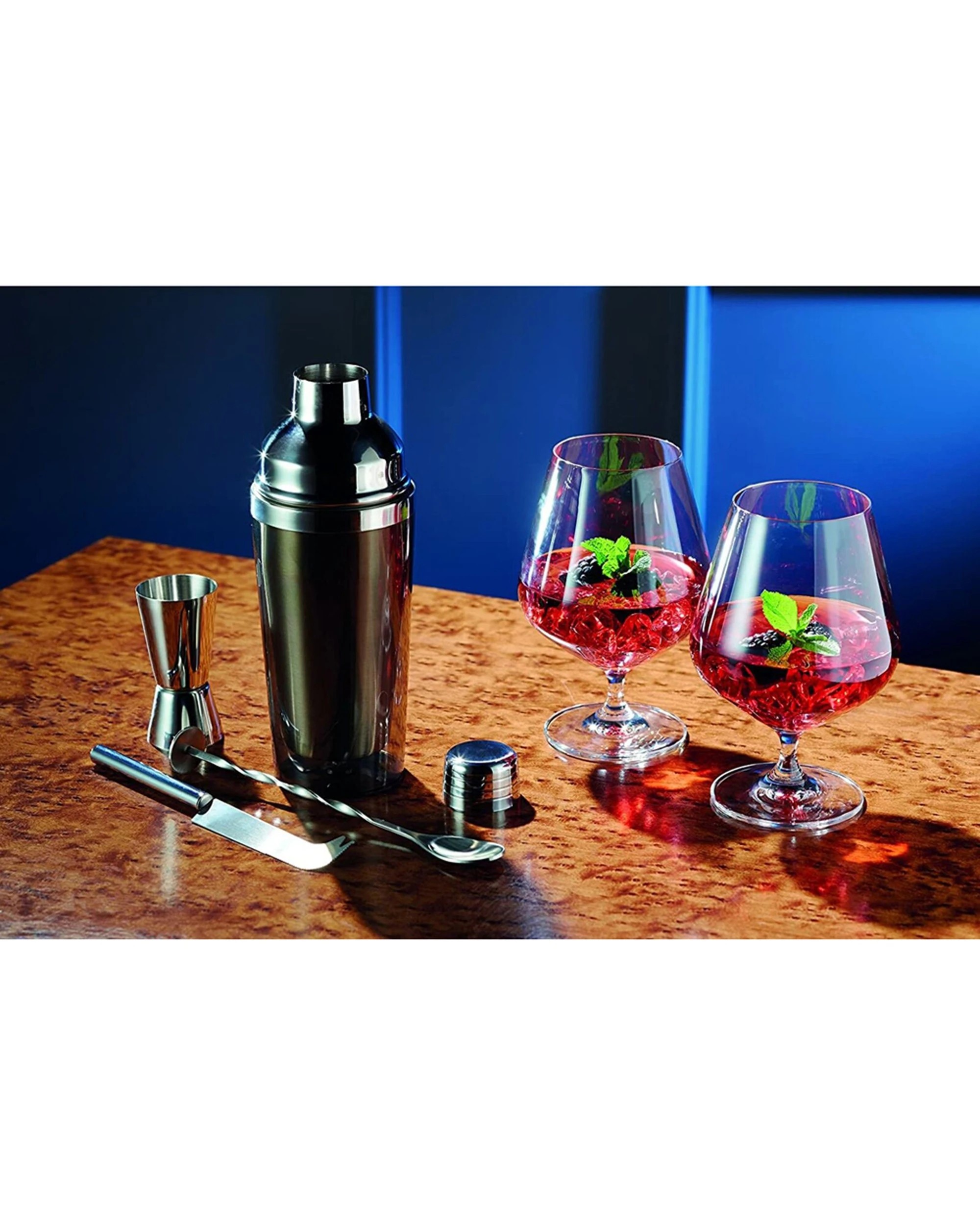 4 Barcraft 2pk Stainless Steel 28cm Cocktail Mixing Spoon With Muddler - Silver, 4 of 6