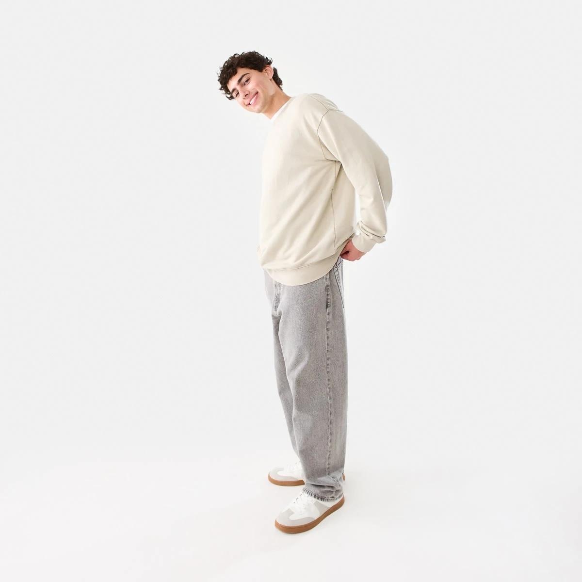 3 Oversized Crew Neck Sweatshirt Bge String, 3 of 9